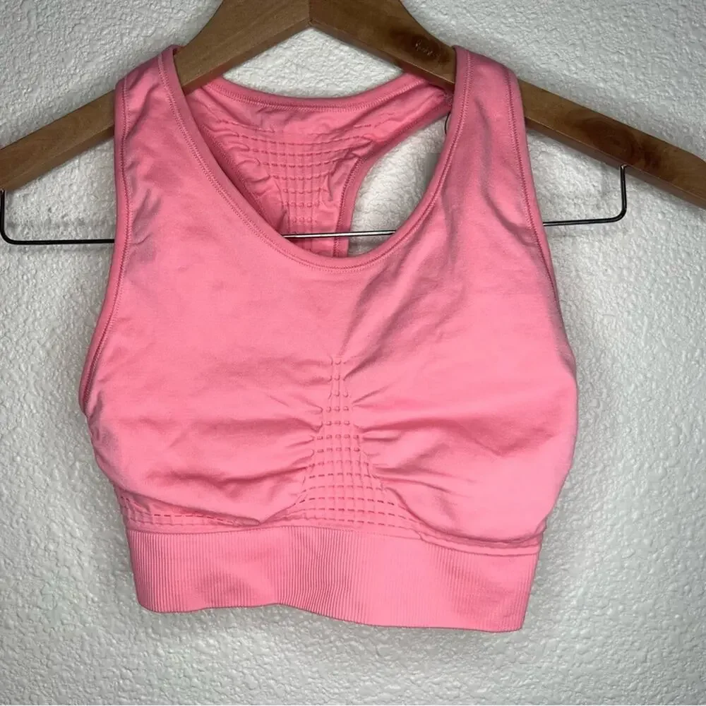 Sweaty Betty Stamina Longline Sports Bra in Pink NEW SMALL